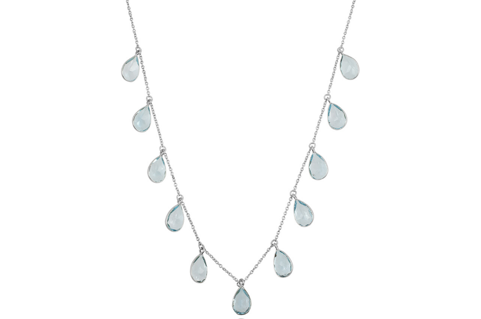Rosie Blue Topaz Silver Necklace