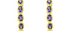 Santorini Tanzanite Hoop Earrings