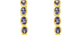 Santorini Tanzanite Hoop Earrings