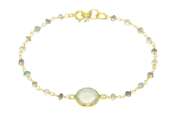 Sara Chalcedony Pendant Bracelet