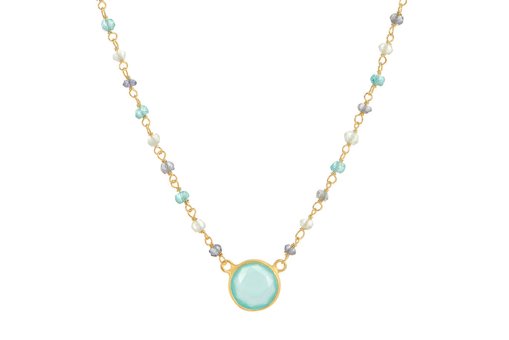 Sara Chalcedony Pendant Necklace