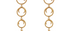Gold Statement Drop Earrings