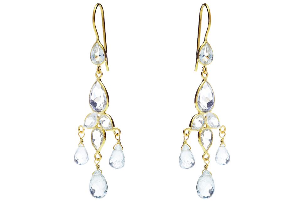 Sheba Green Amethyst Earrings