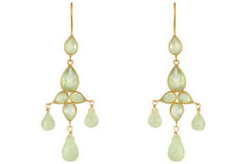 Sheba Prehnite Drop Earrings