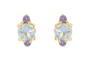 Skye Blue Topaz & Iolite Stud Earrings