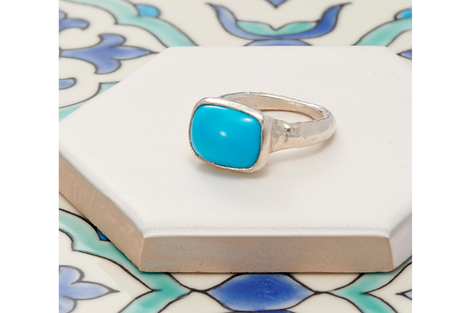 Sleeping Beauty Turquoise Silver Ring