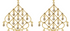 Delhi Diamond Slice Frame Earrings