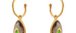 Smoky Quartz & Diamond Jadau Earrings