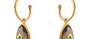 Smoky Quartz & Diamond Jadau Earrings