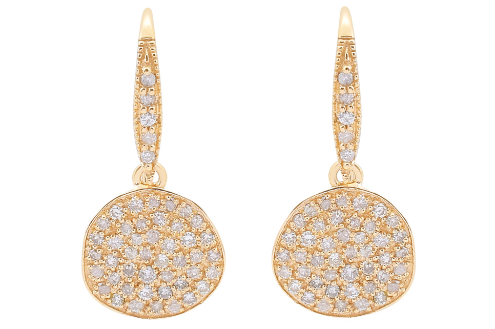 Starry Night Fine Gold & Diamond Earrings