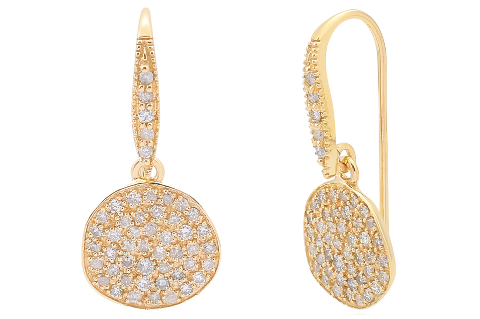 Starry Night Fine Gold & Diamond Earrings