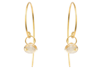 Sundance Citrine Hoop Earrings