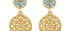 Talisman Blue Topaz Gem Earrings