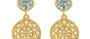 Talisman Blue Topaz Gem Earrings