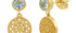 Talisman Blue Topaz Gem Earrings