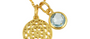 Talisman Blue Topaz Gem Necklace