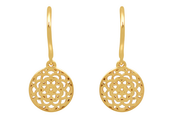 Talisman Gold Hoop Earrings