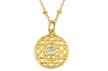 Talisman White Topaz Pendant Necklace