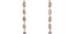 Gold Drop Tanzanite Earrings