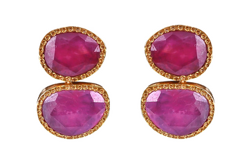 Tara Ruby Stud Earrings