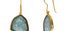 Teal Colour Zoned Tourmaline Earrings