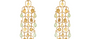 Tori Prehnite Beaded Fine Gold Earrings