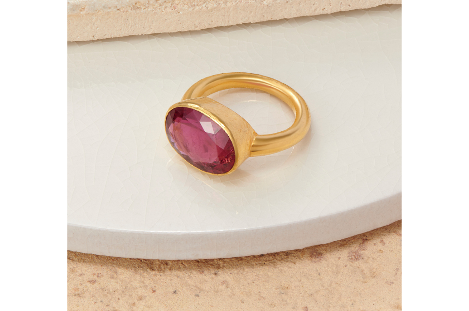 Pink Tourmaline Ring