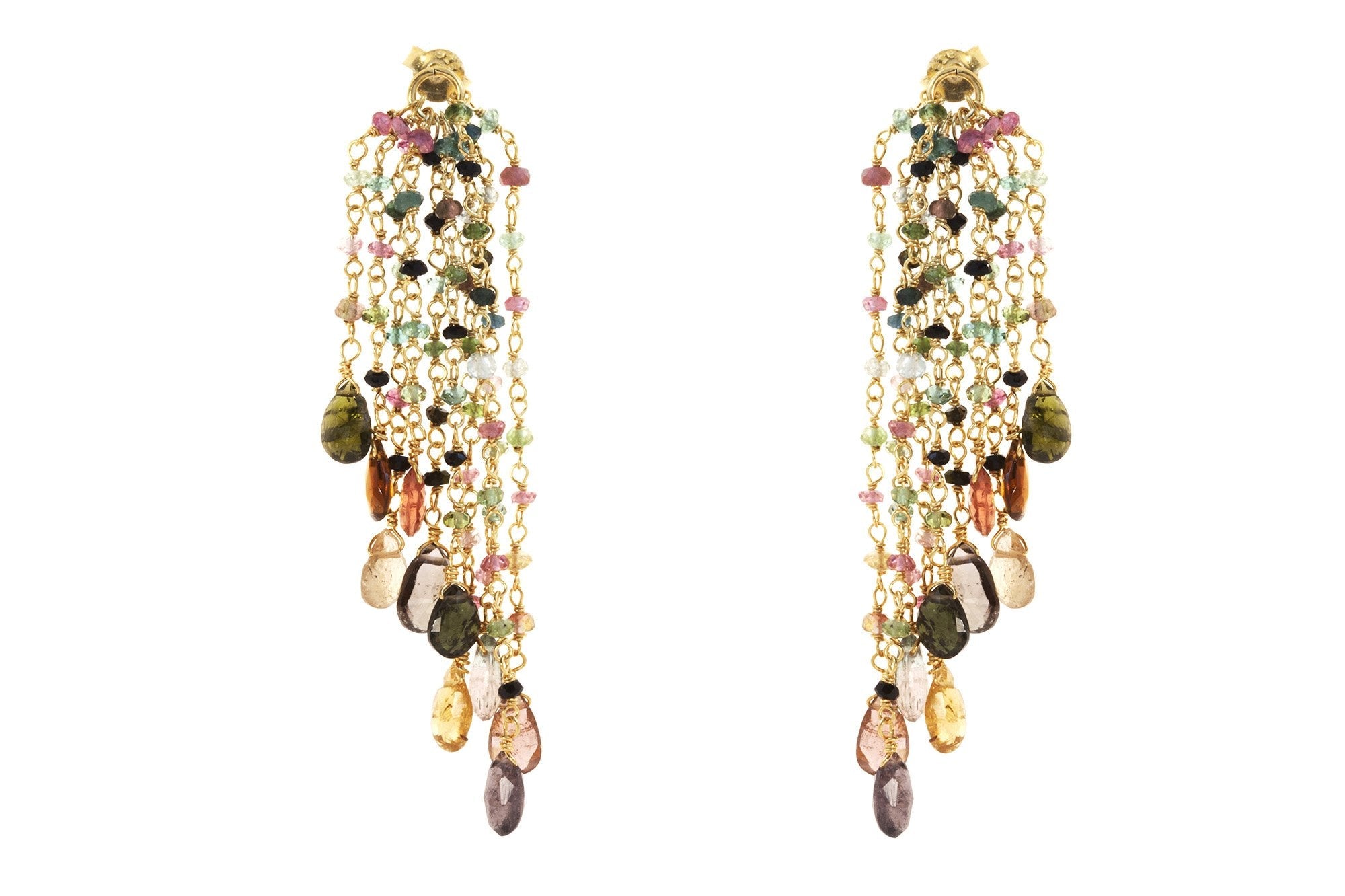 Waterfall Tourmaline Earrings