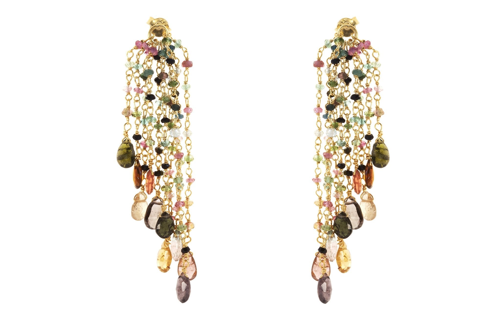 Waterfall Tourmaline Earrings