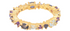 Zoe Amethyst, Iolite & Blue Topaz Eternity Ring